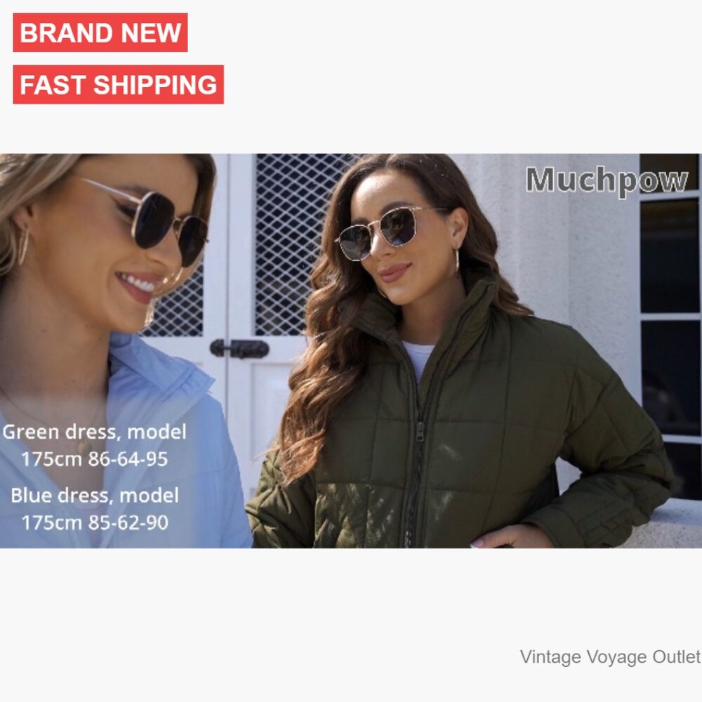 Lightweight Down Puffer Jacket, Packable Cropped … - image 7